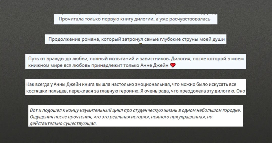 Книги Анны Джейн