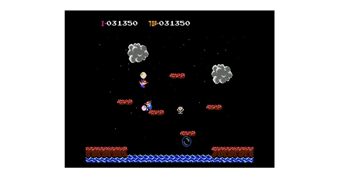 Денди игра простая: Balloon Fight