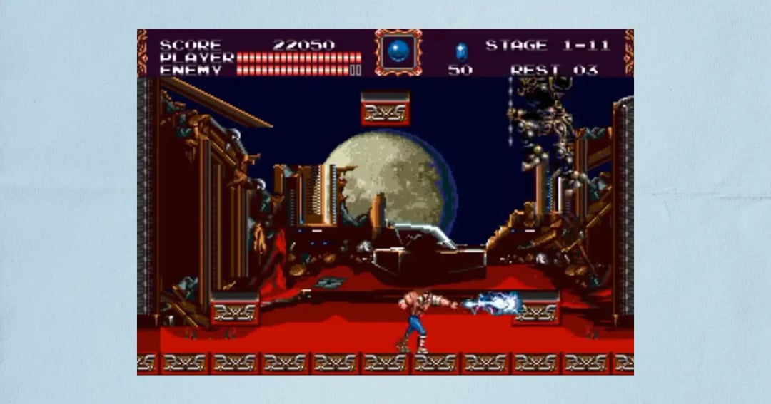 Castlevania: Bloodlines Игра на приставке Сега: Castlevania: Bloodlines