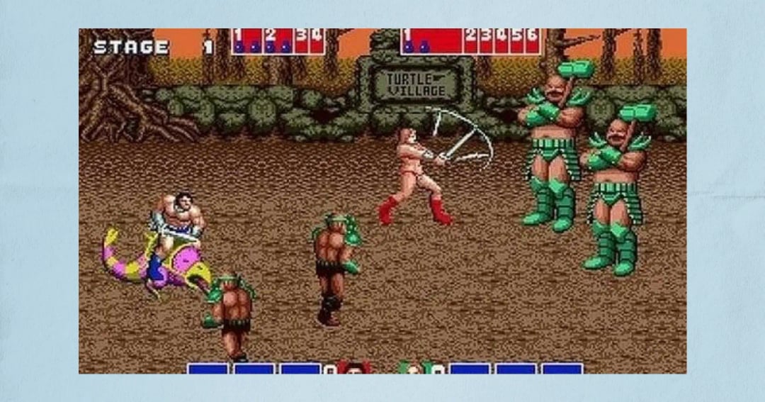 Golden Axe Игра на Сеге вдвоем: Golden Axe